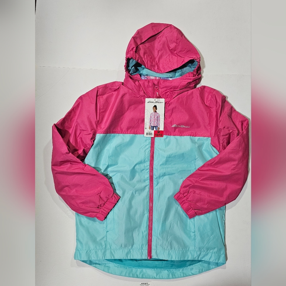 Eddie Bauer Girls Magenta Lightweight 3 in 1 Jacket Size M-10/12 - Picture 1 of 15